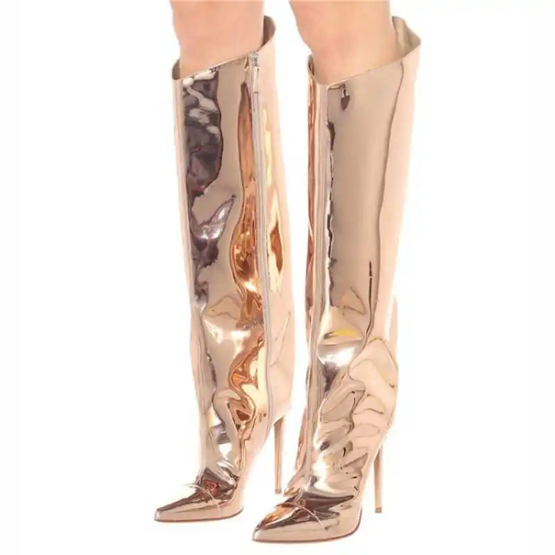 WETKISS Fashion Glossy Ladies Winter Wide Calf Boots Party Stiletto Heel Boots Sexy Women Knee High Boots Wholesale
WETKISS Fashion Glossy Ladies Winter Wide Calf Boots Party Stiletto Heel Boots Sexy Women Knee High Boots Wholesale