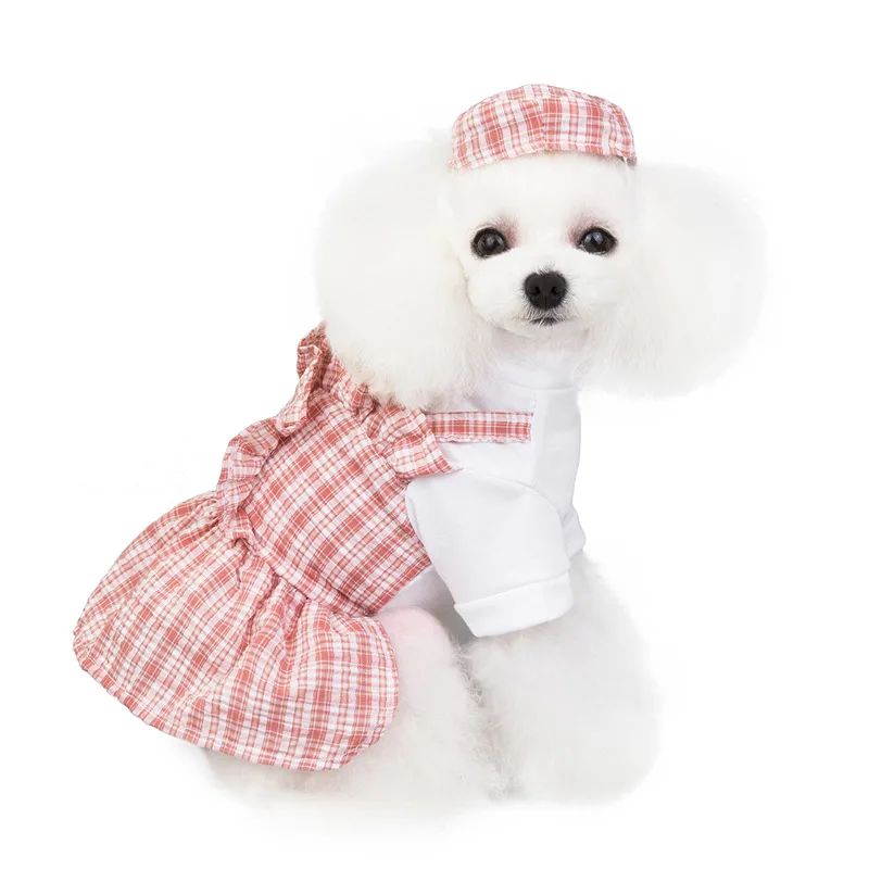 Hot Selling Pet Clothing Fashion Design Summer Striped Pet Dog Girl Dress with matching Hat Wholesale Pets Clothes, As picture
Hot Selling Pet Clothing Fashion Design Summer Striped Pet Dog Girl Dress with matching Hat Wholesale Pets Clothes, As picture