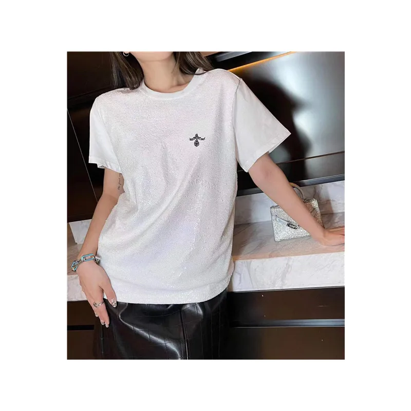 mid long T shirt High-end women's 2022 spring women's tops short-sleeved new sequined letters painted heavy work short-sleeved
mid long T shirt High-end women's 2022 spring women's tops short-sleeved new sequined letters painted heavy work short-sleeved