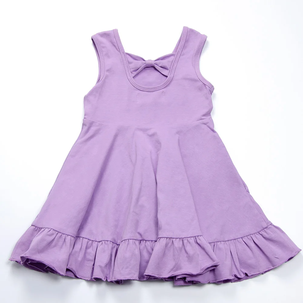 2021 Light Purple Bow Back Dresses Sleeveless Ruffle Cotton Girl Dress for 7 to 8 Years Old, Customized color
2021 Light Purple Bow Back Dresses Sleeveless Ruffle Cotton Girl Dress for 7 to 8 Years Old, Customized color