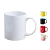 High quality 11OZ reusable promotional custom printed cheap plain full color matte black ceramic mug with handle