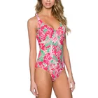 OEM ODM Custom Printed Swim Suit One Piece Women Swimsuit
