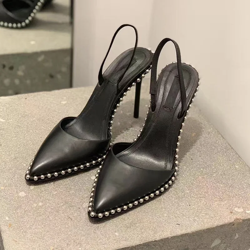 Rivet Pointed Toe Sandals Stiletto High-Heeled Hollow Designer Heels Trendy Womens Rivet Shoes
Rivet Pointed Toe Sandals Stiletto High-Heeled Hollow Designer Heels Trendy Womens Rivet Shoes