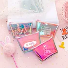 Cute Laser Symphony TPU Clear Mini Wallet Zipper Women Coin Purse 2020