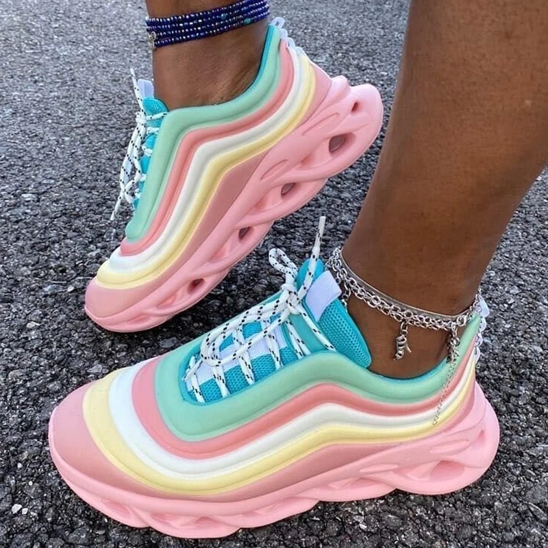 Fashion new style women sports shoes casual women rainbow sports running sneakers shoes, Picture
Fashion new style women sports shoes casual women rainbow sports running sneakers shoes, Picture