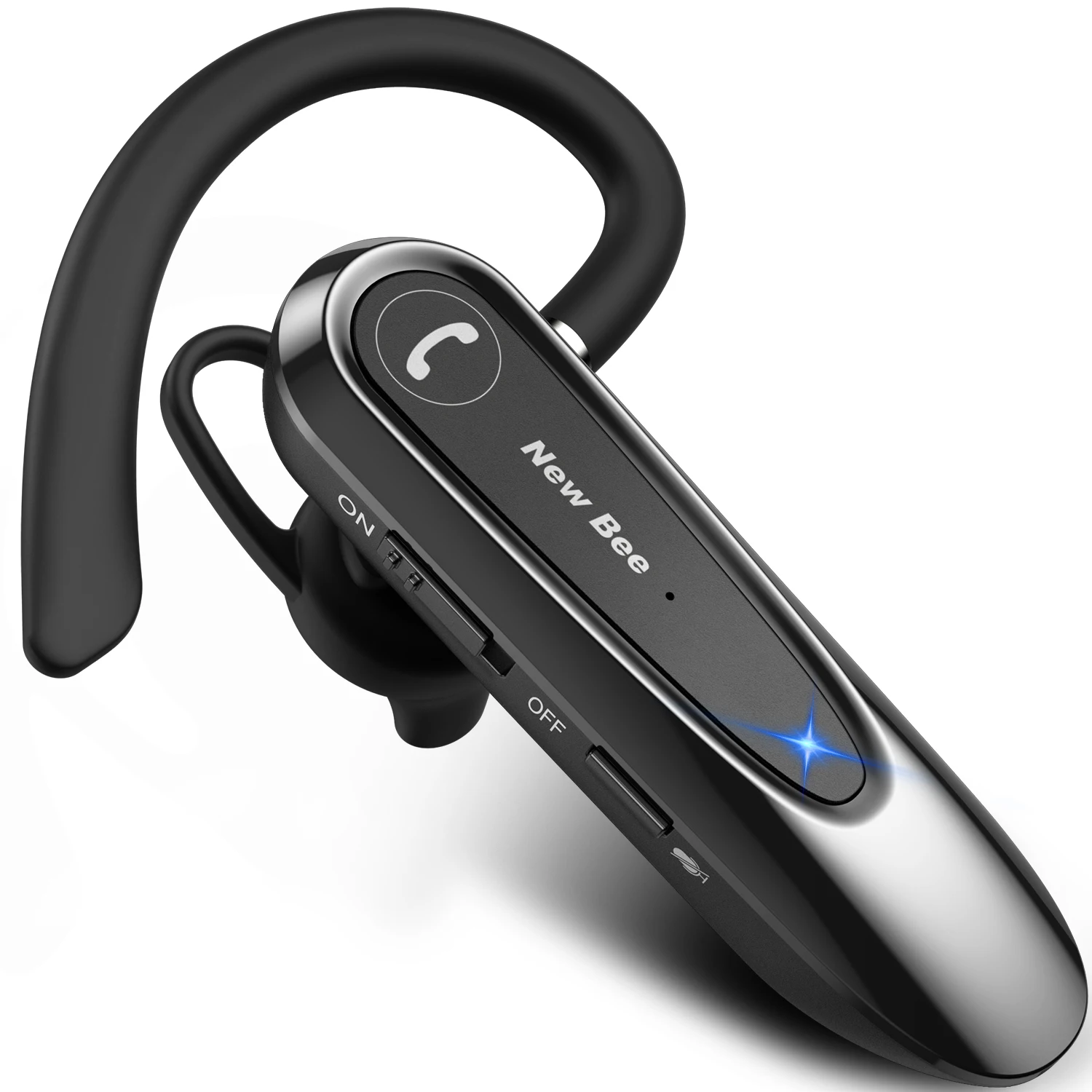 New Bee B45 Mini Handfree Bluetooth Single Ear Headset Noise Cancelling Bluetooth 5.0 Wireless Earphone Headphone
New Bee B45 Mini Handfree Bluetooth Single Ear Headset Noise Cancelling Bluetooth 5.0 Wireless Earphone Headphone