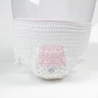 Wholesale soft surface women wearing menstrual period adult pull up diapers like underwear pants