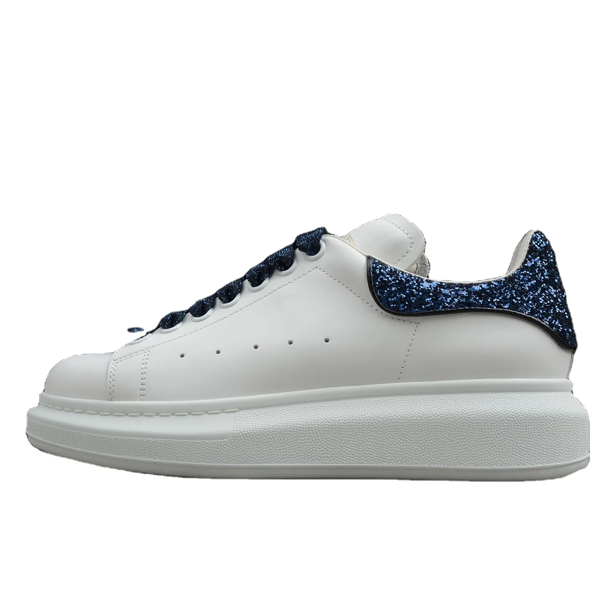 Top quality British designer fashion elevated thick soled casual shoes sports shoes, White
Top quality British designer fashion elevated thick soled casual shoes sports shoes, White