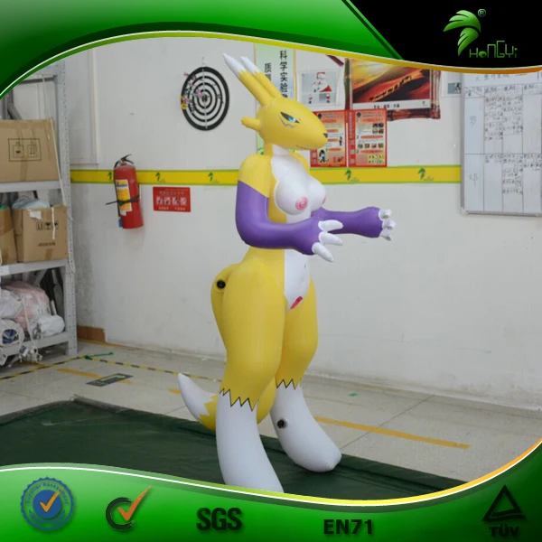 Hongyi Toy Inflatable Sexy Fox Girl Hot Big Boobs Inflatable Renamon