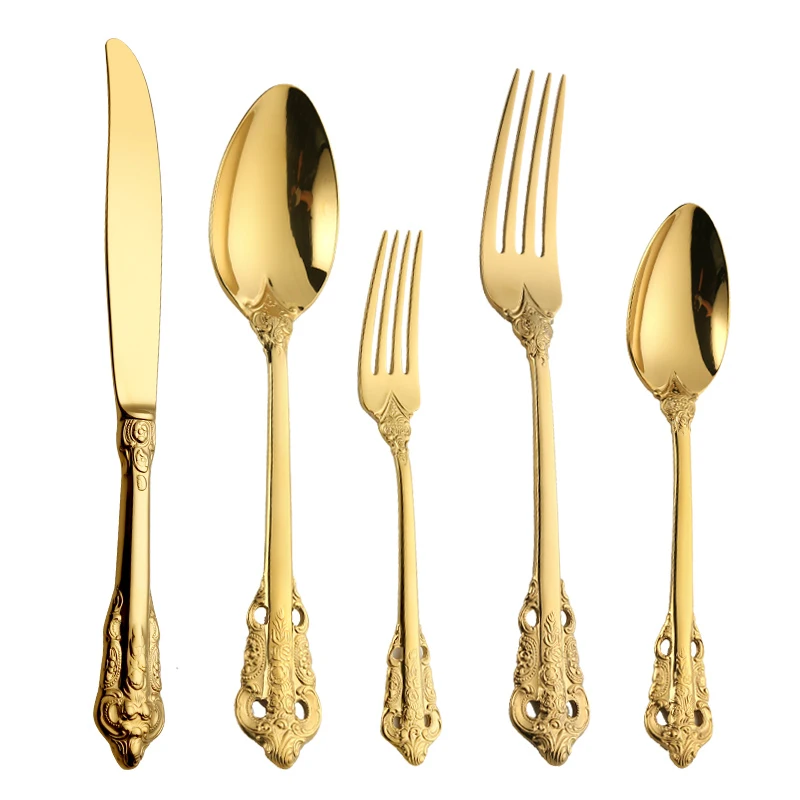 2021 The Latest Knife Fork Spoon Cutlery, Luxurious Stainless Steel Cutlery Set., Golden
2021 The Latest Knife Fork Spoon Cutlery, Luxurious Stainless Steel Cutlery Set., Golden