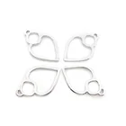 Custom made shiny silver metal pendant charms