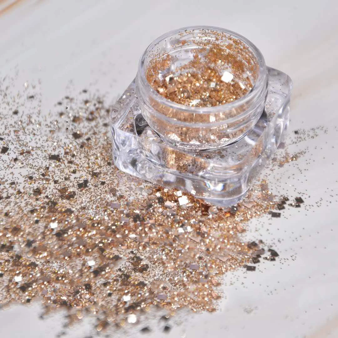 High Quality 4Pcs Gold Yellow Holographic Flakes Laser Nail Glitter Sequins Powder Set For Nail Design, 4 colors
High Quality 4Pcs Gold Yellow Holographic Flakes Laser Nail Glitter Sequins Powder Set For Nail Design, 4 colors