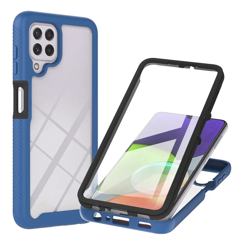 2021 Wholesale 360 full cover 3 in 1 TPU PC PET Phone Case for Samsung Galaxy A22 4G Shockproof back cover, Black/ red/ blue
2021 Wholesale 360 full cover 3 in 1 TPU PC PET Phone Case for Samsung Galaxy A22 4G Shockproof back cover, Black/ red/ blue