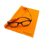 Cleaning Cloth Microfiber Cleaning Cloth Custom Printing Orange Color Microfiber Glasses Cleaning Cloth For Lens Cleaning