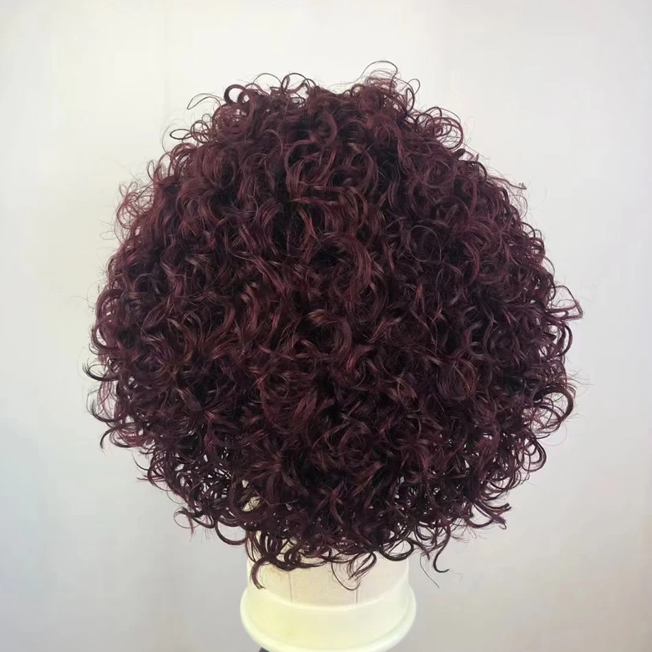 Red 99j Afro Kinky Curly Human Hair Wig Short Hair Woman Short Curly Wigs For Black Women Human Hair Lace Front Short Curly Wig
Red 99j Afro Kinky Curly Human Hair Wig Short Hair Woman Short Curly Wigs For Black Women Human Hair Lace Front Short Curly Wig