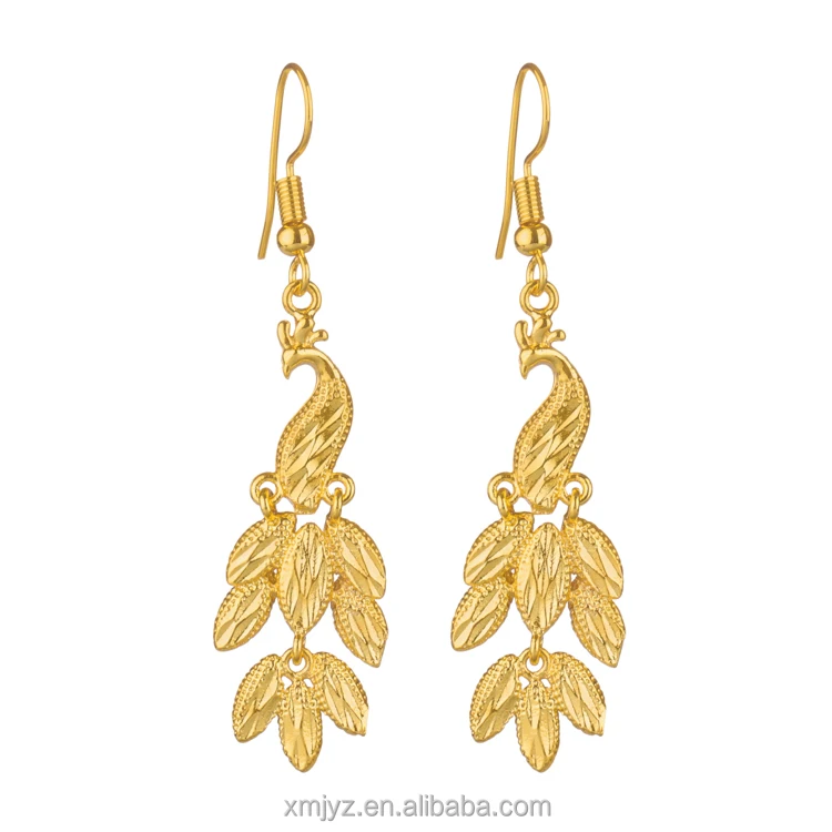 Retro Ear Hooks Simple Temperament Brass 18K Gold Plated Phoenix Tassel Ear Hooks Wedding Sand Gold Jewelry
Retro Ear Hooks Simple Temperament Brass 18K Gold Plated Phoenix Tassel Ear Hooks Wedding Sand Gold Jewelry