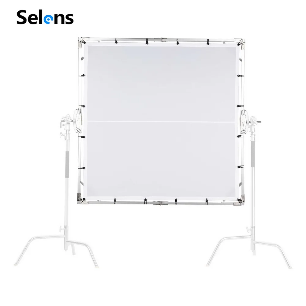 Selens 5x5ft Scrim Diffusion Butterfly Frame Portable Aluminum Translucent Screen 150x150cm Light Modifier Collapsible Diffuser, Sliver frame +translucent/white colth
Selens 5x5ft Scrim Diffusion Butterfly Frame Portable Aluminum Translucent Screen 150x150cm Light Modifier Collapsible Diffuser, Sliver frame +translucent/white colth
