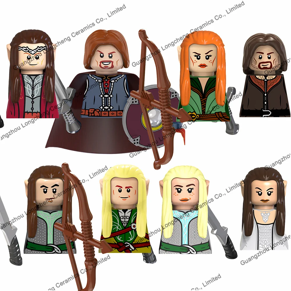 

TV6403 Aragorn Arwen Undomiel Elrond Boromir Elves Legolas Tauriel Mini Building Blocks Action Figures Kid's Educational Toys
