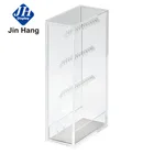 Factory custom plexiglass acrylic 4 tiers bags and shoes display stand floor standing acrylic display with 4 shelves