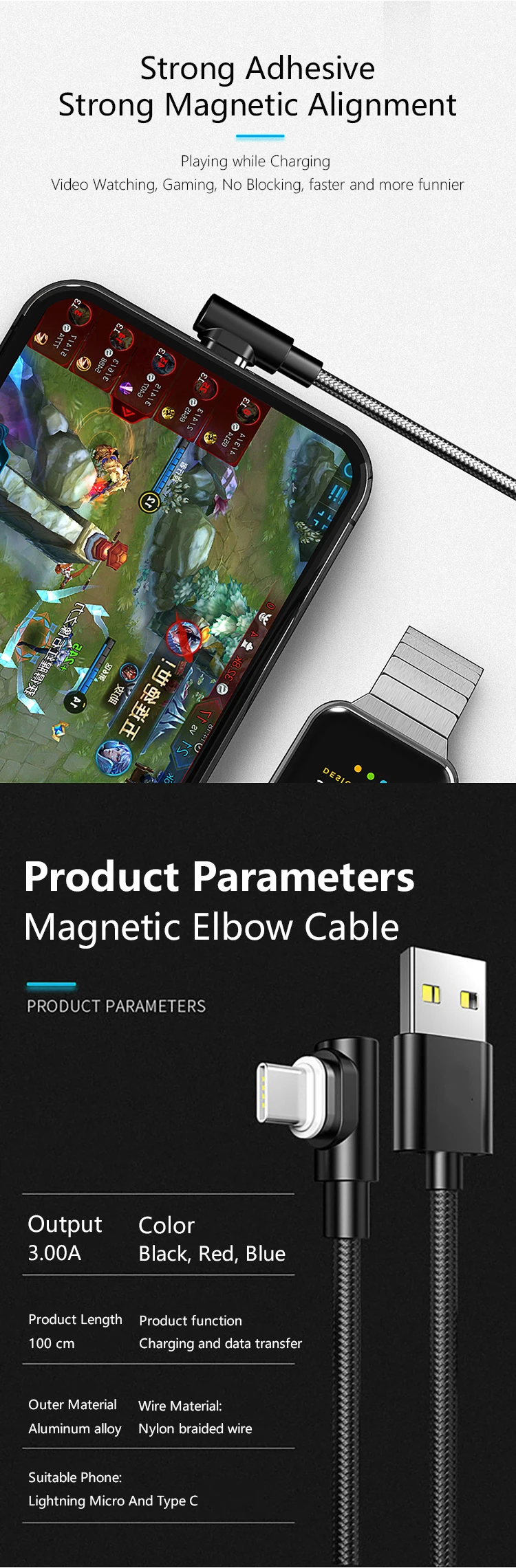 Toughest For Apple iPhone USB C 3in1 Fast Charging Cable - ANKUX.COM