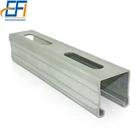 Black Coated Punching Steel Galvalume c channel Cold bending c beam