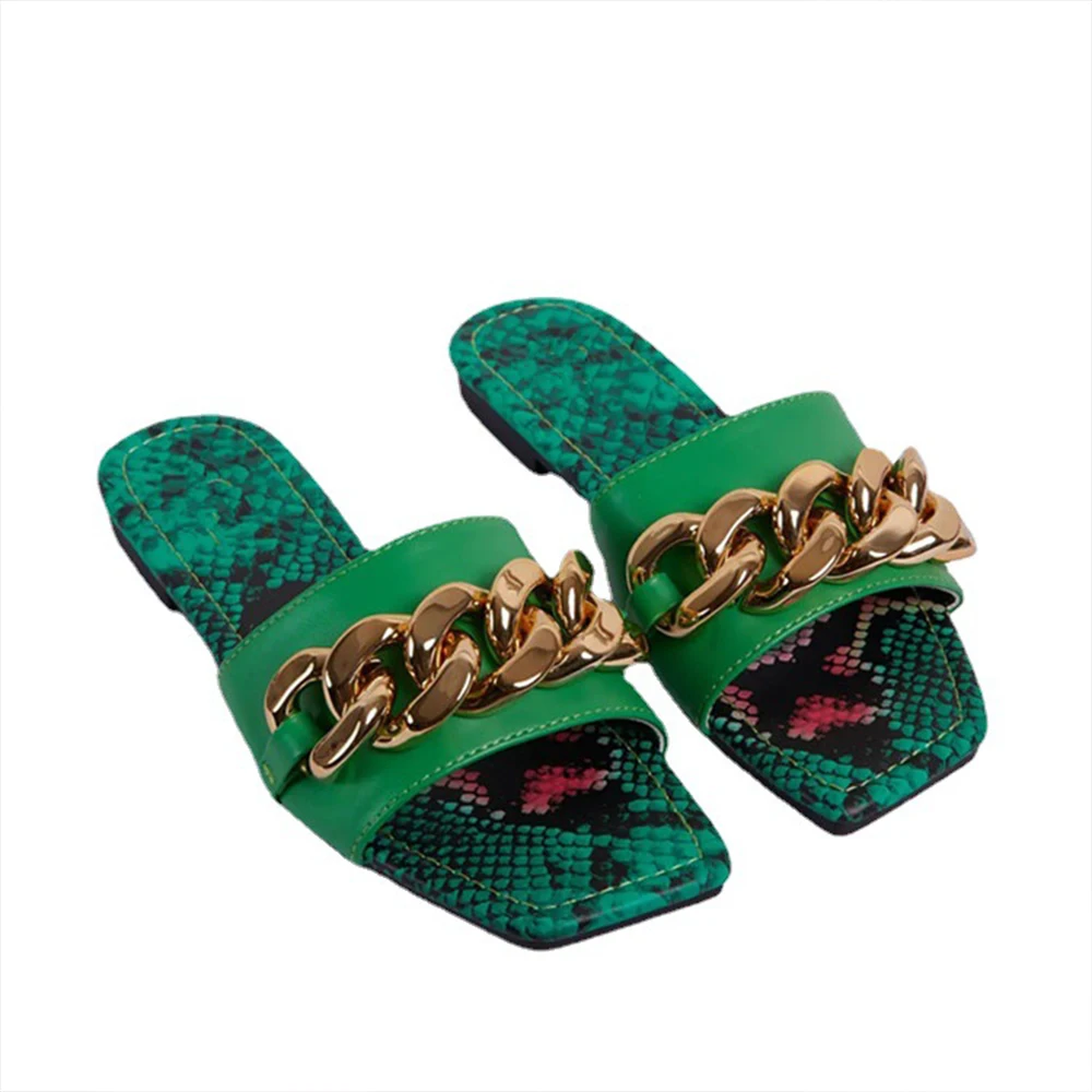 Superstarer women fashion flip flops slippers square big thick metal chain decor ankle strap flat sandals
Superstarer women fashion flip flops slippers square big thick metal chain decor ankle strap flat sandals
