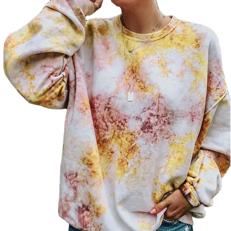 Autumn Ladies Fashion Round-neck Long-sleeved T-shirt Tie Loose-fitting Head Casual Wear.
Autumn Ladies Fashion Round-neck Long-sleeved T-shirt Tie Loose-fitting Head Casual Wear.