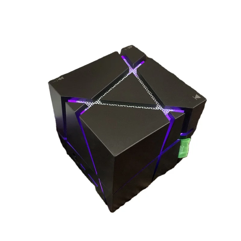 

Qone Rubik's Cube speaker creative dazzle light mobile phone subwoofer mini wireless stereo gift customization