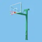 Houseware Smc Basketball Backboard Certificated Tempered Glass Steel Basketball Hoop Ring Rim Stand Set