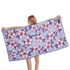 Quick dry printed microfiber beach towel custom microfiber bath towel