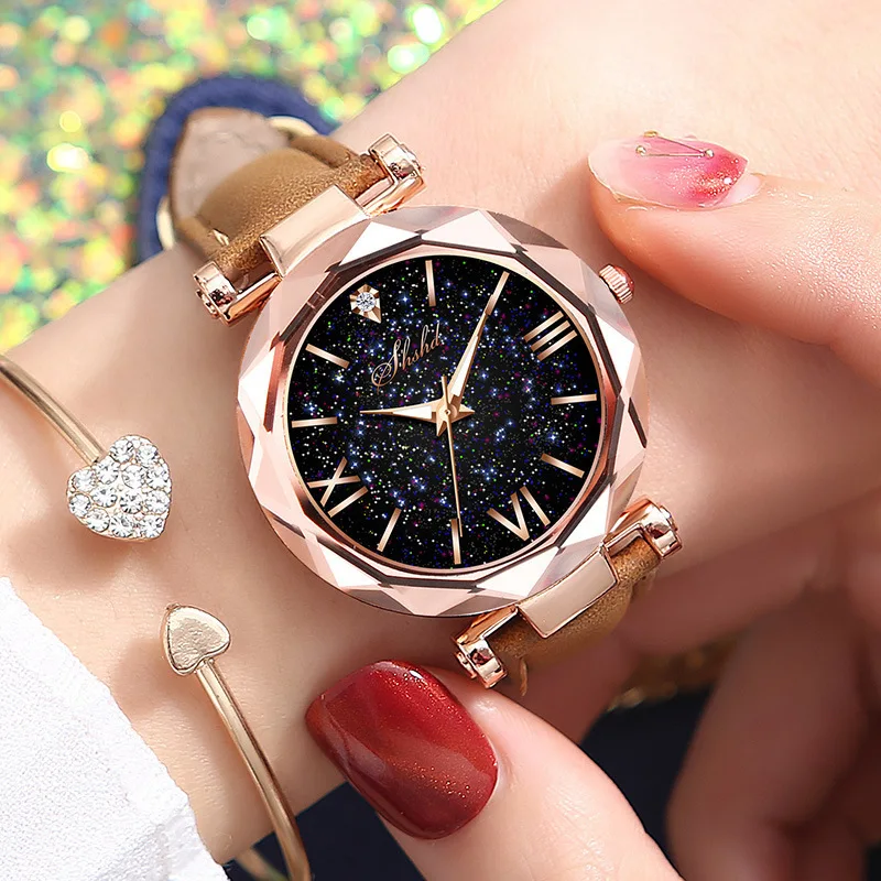 Cheap watch Womens Watch Starry Sky Watch Low price Quartz wirstwatch Casual Leather Strap Clock Gift for girl
Cheap watch Womens Watch Starry Sky Watch Low price Quartz wirstwatch Casual Leather Strap Clock Gift for girl