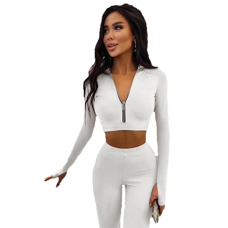 2022 Spring Half Zip Yoga Two Piece Sets Long Sleeve Top Pants Skinny Fashion Women, Can provide different swatchbooks to choose colors
2022 Spring Half Zip Yoga Two Piece Sets Long Sleeve Top Pants Skinny Fashion Women, Can provide different swatchbooks to choose colors