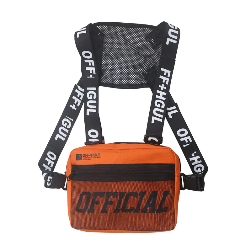 Custom Adjustable Fashion Letter Printing Chest Bags Sports Shoulder Bag Crossbody Rig Men Sling Chest Bag, Black/yellow/orange/grey
Custom Adjustable Fashion Letter Printing Chest Bags Sports Shoulder Bag Crossbody Rig Men Sling Chest Bag, Black/yellow/orange/grey