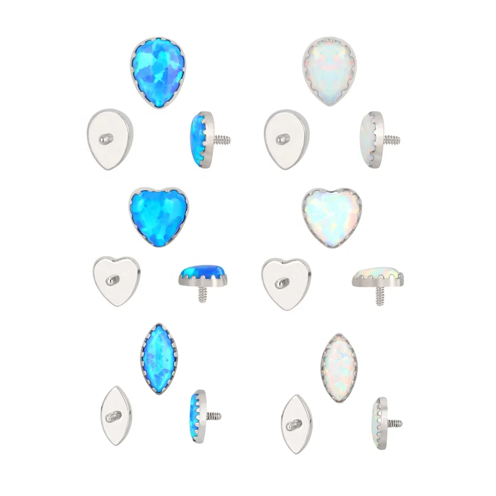 Fashion Implanted Grade Titanium Ear Lip Ring CNC Set Pear Opal Stone Internally Threaded Top Nose Rings
Fashion Implanted Grade Titanium Ear Lip Ring CNC Set Pear Opal Stone Internally Threaded Top Nose Rings