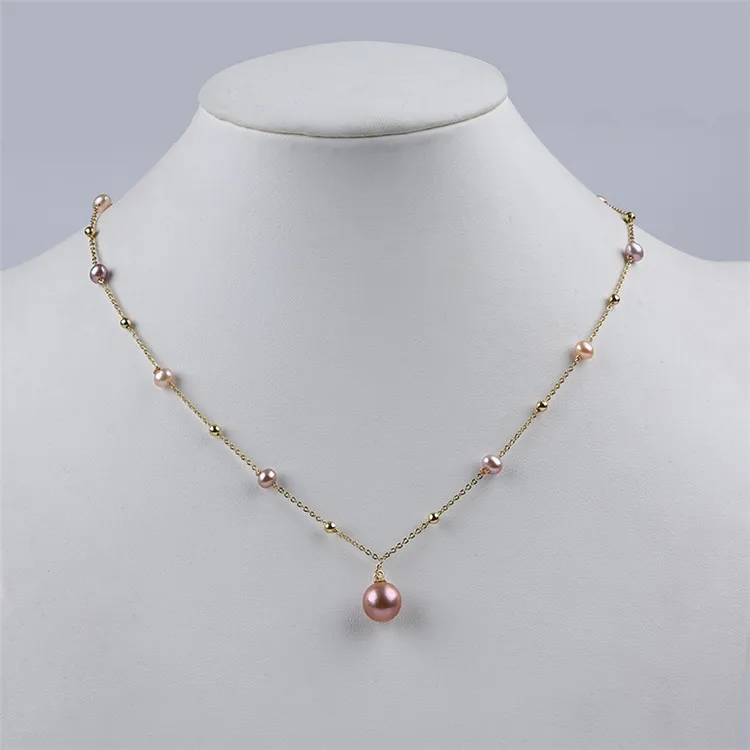 Fashion Jewelry Round Freshwater Pearl Chain Pendant Necklace For Women Gift Mother's Day
Fashion Jewelry Round Freshwater Pearl Chain Pendant Necklace For Women Gift Mother's Day