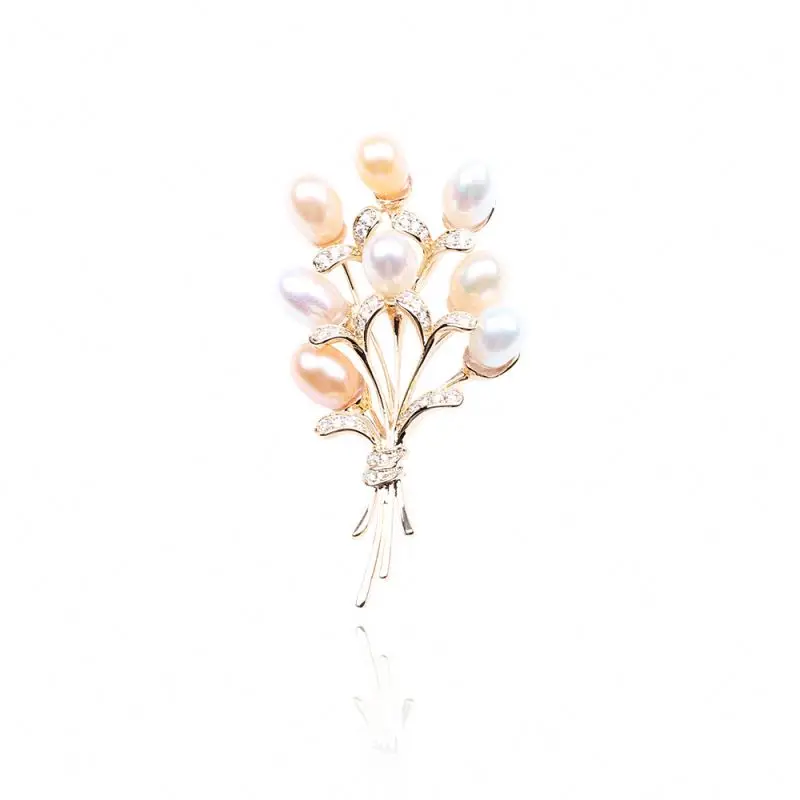 Light Luxury High-grade Natural Pearl Pink Two-color Bouquet Brooch Senior Leadership Gift Pin Accessories, Golden
Light Luxury High-grade Natural Pearl Pink Two-color Bouquet Brooch Senior Leadership Gift Pin Accessories, Golden