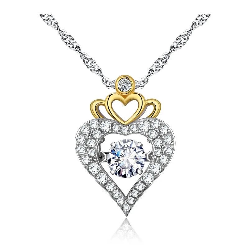 Luxury fashion New heart-shaped crown zircon pendant necklace Valentine's Day gift and Mother's day
Luxury fashion New heart-shaped crown zircon pendant necklace Valentine's Day gift and Mother's day