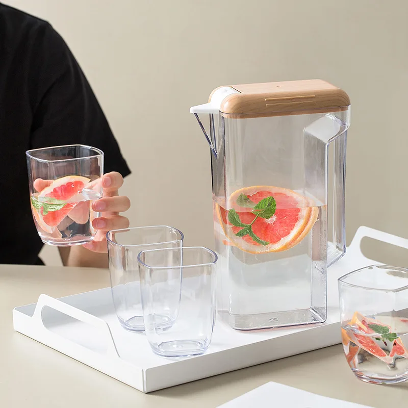 Hot selling Factory supply directly New arrival Wholesale Kitchenware plastic jug with mug cup set plastic Pitcher, Transparent
Hot selling Factory supply directly New arrival Wholesale Kitchenware plastic jug with mug cup set plastic Pitcher, Transparent