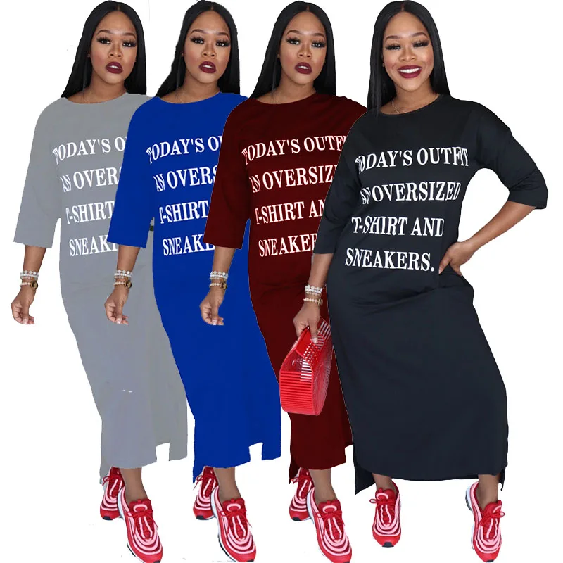 2021New arrivals Wholesale Ladies Dresses letter print vestidos para mujer casual maxi dressses women
2021New arrivals Wholesale Ladies Dresses letter print vestidos para mujer casual maxi dressses women