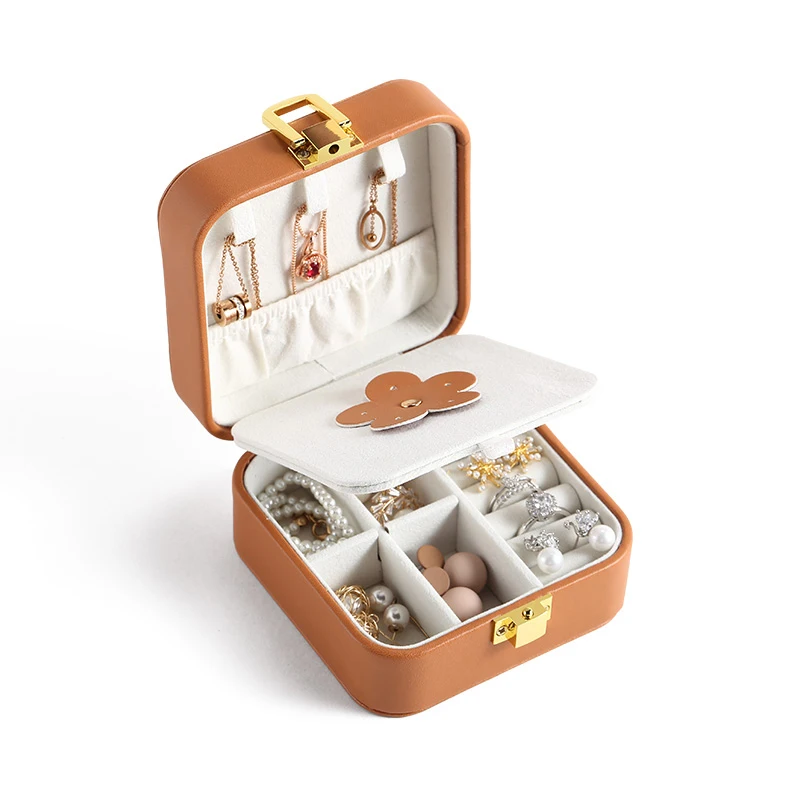 2020 Custom Logo Girl Leather Small Jewelry Box Organizer Portable Jewellery Storage Case Necklace Ring Earring Packaging Boxes, Pumpkin
2020 Custom Logo Girl Leather Small Jewelry Box Organizer Portable Jewellery Storage Case Necklace Ring Earring Packaging Boxes, Pumpkin