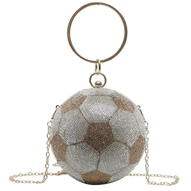 Crystal Basket Bag Rhinestone Luxury Bling Ball Shape Football Evening Bag Crossbody Round Purse Bag For Ladies
Crystal Basket Bag Rhinestone Luxury Bling Ball Shape Football Evening Bag Crossbody Round Purse Bag For Ladies