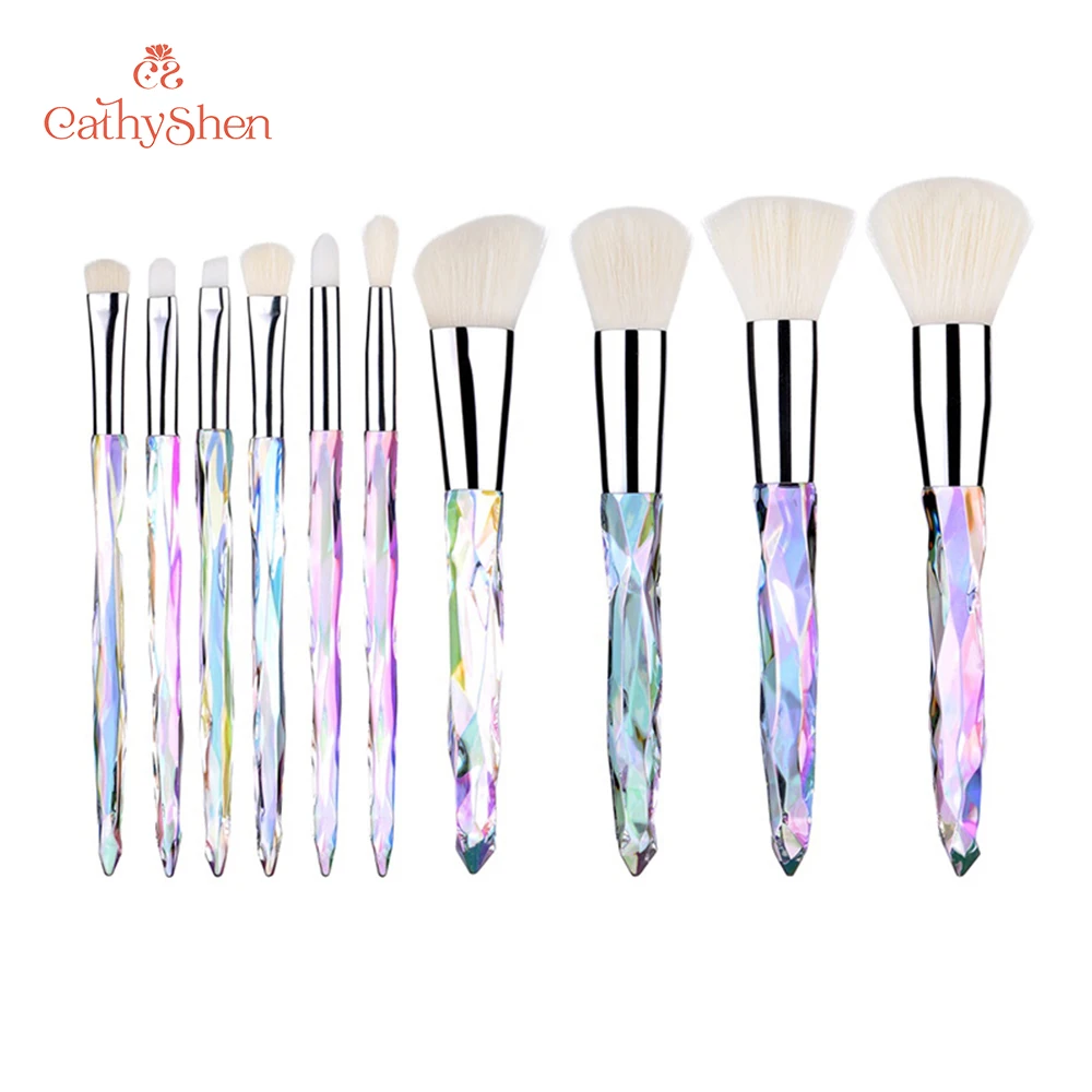 Wholesale Professional Custom Private Label 10 Brushes Diamond Makeup Tools Cosmetic Makeup Brush Set with Variety of Colors
Wholesale Professional Custom Private Label 10 Brushes Diamond Makeup Tools Cosmetic Makeup Brush Set with Variety of Colors