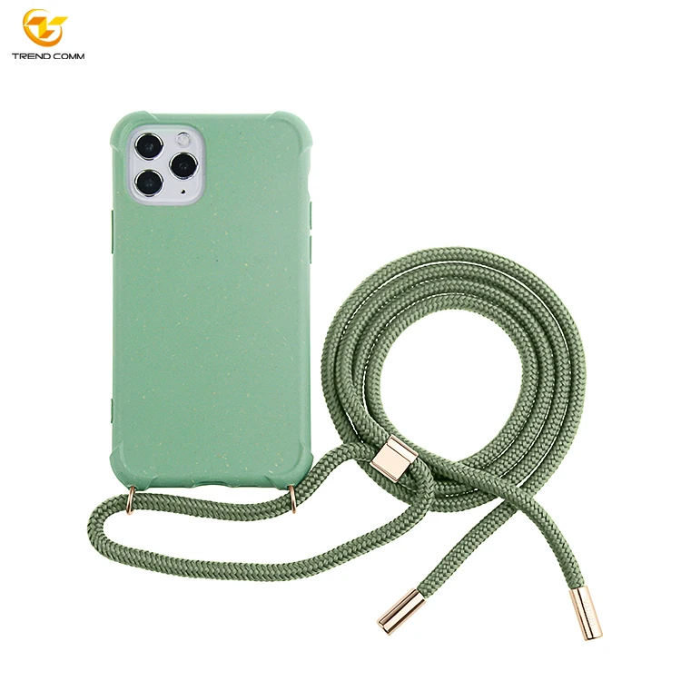 For iPhone 12 Detachable Necklace Biodegradable Case Custom Shockproof Phone Case, Emerald green
For iPhone 12 Detachable Necklace Biodegradable Case Custom Shockproof Phone Case, Emerald green