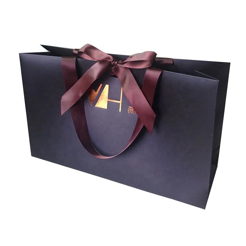 gift bags and ribbon