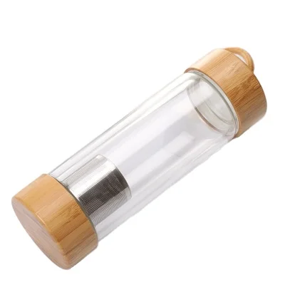 New Bamboo Cover Double Wall Glass Gift Bottle Custom High Borosilicate Cup, Can be customized
New Bamboo Cover Double Wall Glass Gift Bottle Custom High Borosilicate Cup, Can be customized