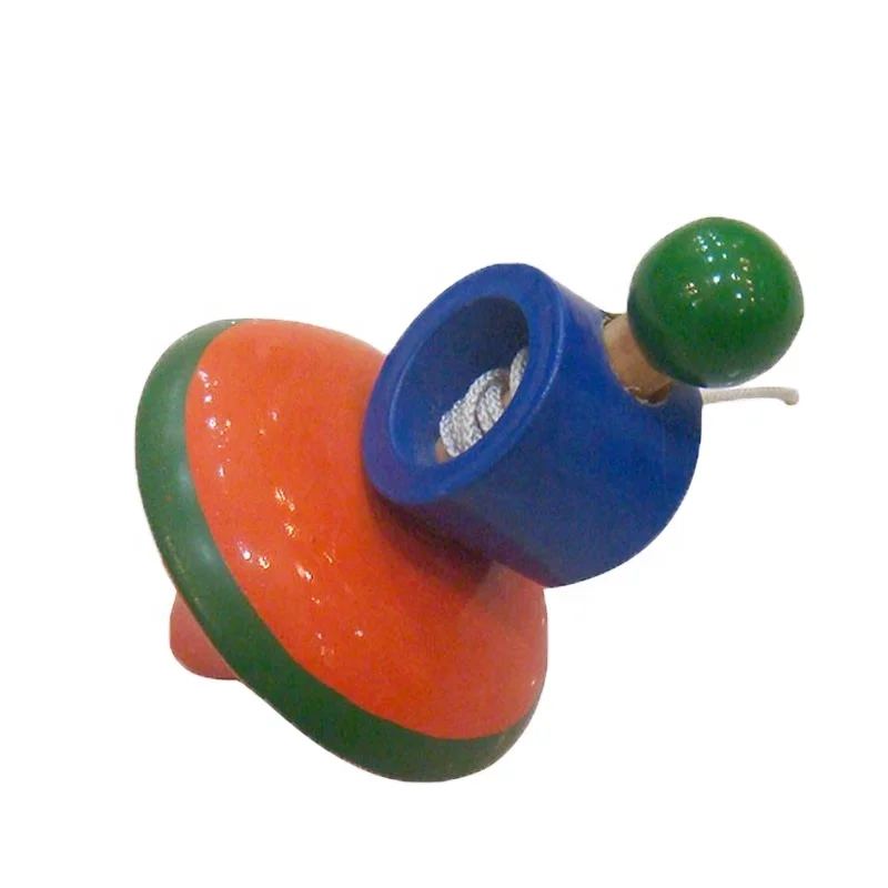Hottest Item Wooden Children Classic Cheap Spinning Top Toy