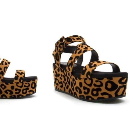 Women Sandals Leopard Retro Flat Platform Ladies Summer Sandals Slippers Casual Shoes Buckle Strap Women Plus Size Sandals Shoes, As shown in figure
Women Sandals Leopard Retro Flat Platform Ladies Summer Sandals Slippers Casual Shoes Buckle Strap Women Plus Size Sandals Shoes, As shown in figure