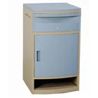 hospital bedside cabinet/desk trolley with over bed table