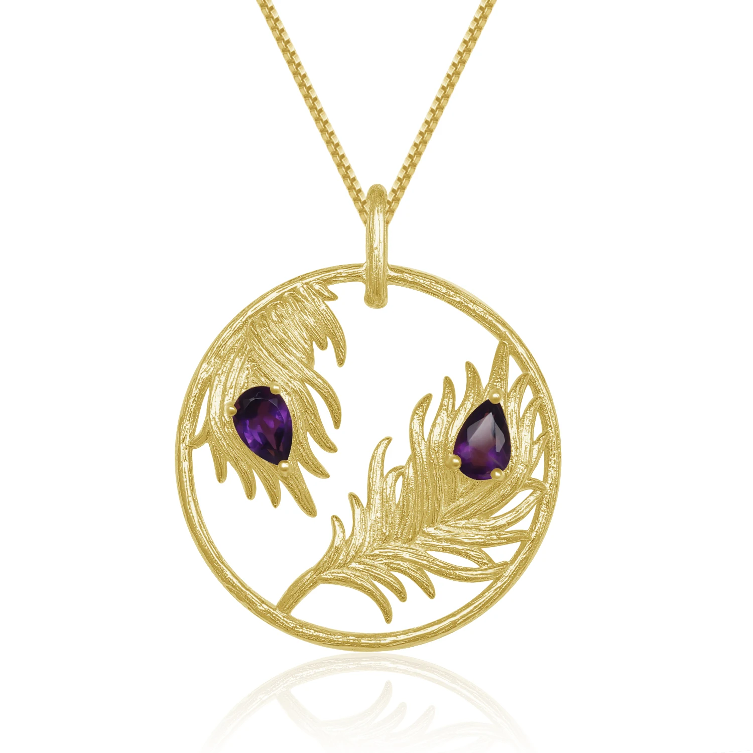 Abiding Fashion Natural Amethyst Gemstone Round Pendant Gold Feather Jewelry Custom 925 Sterling Silver Necklace Pendant
Abiding Fashion Natural Amethyst Gemstone Round Pendant Gold Feather Jewelry Custom 925 Sterling Silver Necklace Pendant