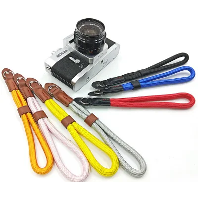 Custom Wholesale Leather Protective Pad Premium Nylon+Crazy Horse Leather Vintage Rope Wrist Camera Strap
Custom Wholesale Leather Protective Pad Premium Nylon+Crazy Horse Leather Vintage Rope Wrist Camera Strap